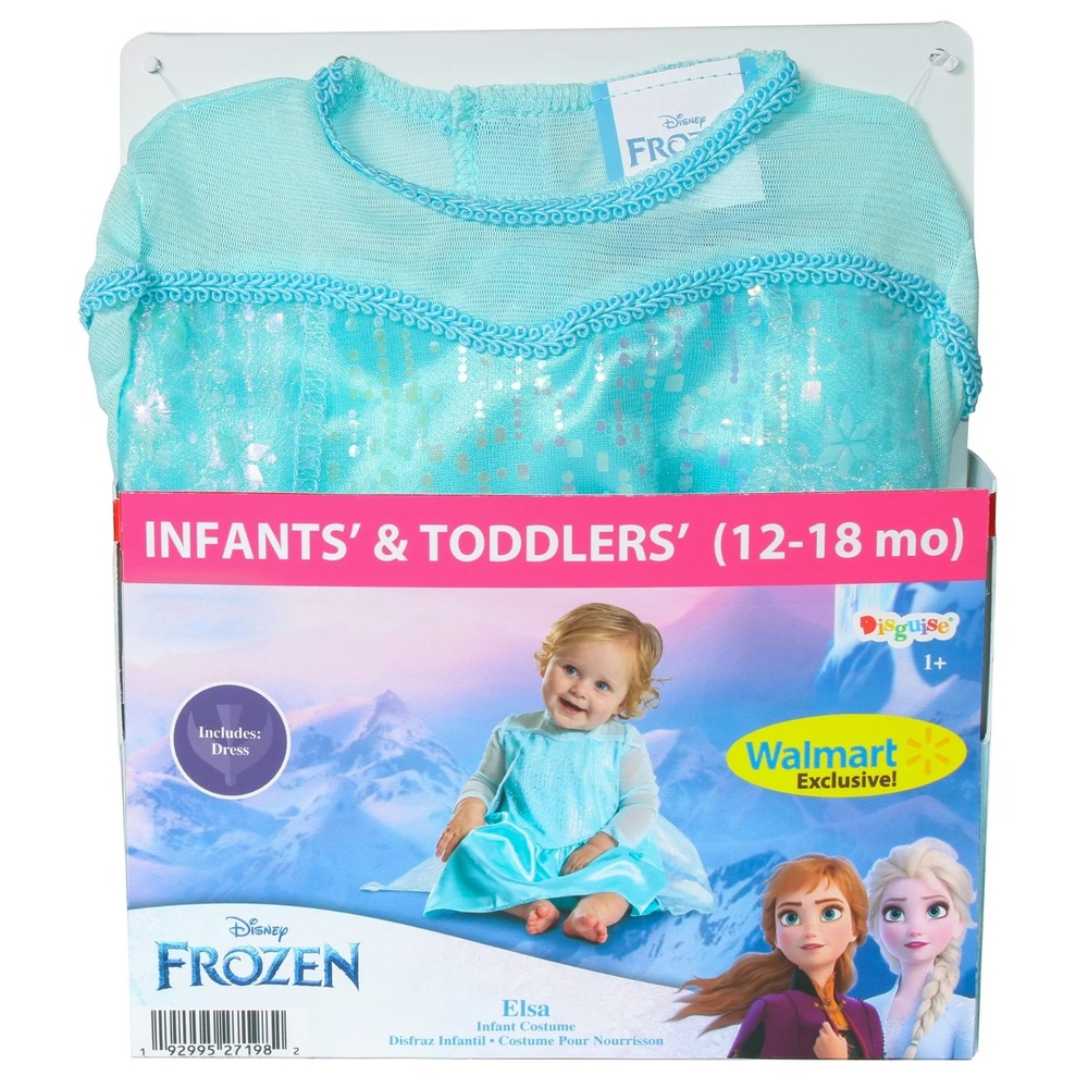 NEW Infant Disney Frozen Princess Elsa Pretend Play Dress Up Costume 12-18 Month